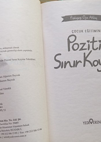 Beden Renk Çocuk Eğitiminde Pozitif Sınır Koyma Teknikleri yeni gibi