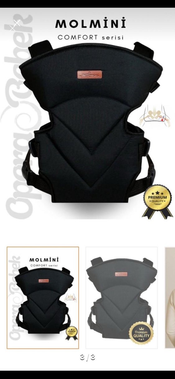 Siyah Bebek Taşıyıcı - Görsel 3