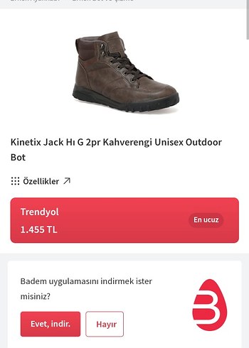 Kinetix Jack Hi G 2pr Kahverengi Outdoor Bot