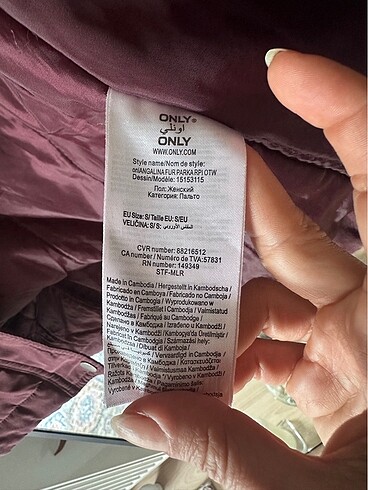 Only bordo parka - Görsel 3