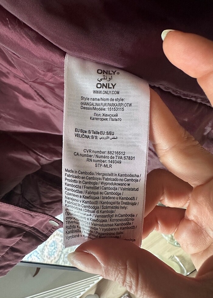 Only bordo parka - Görsel 3