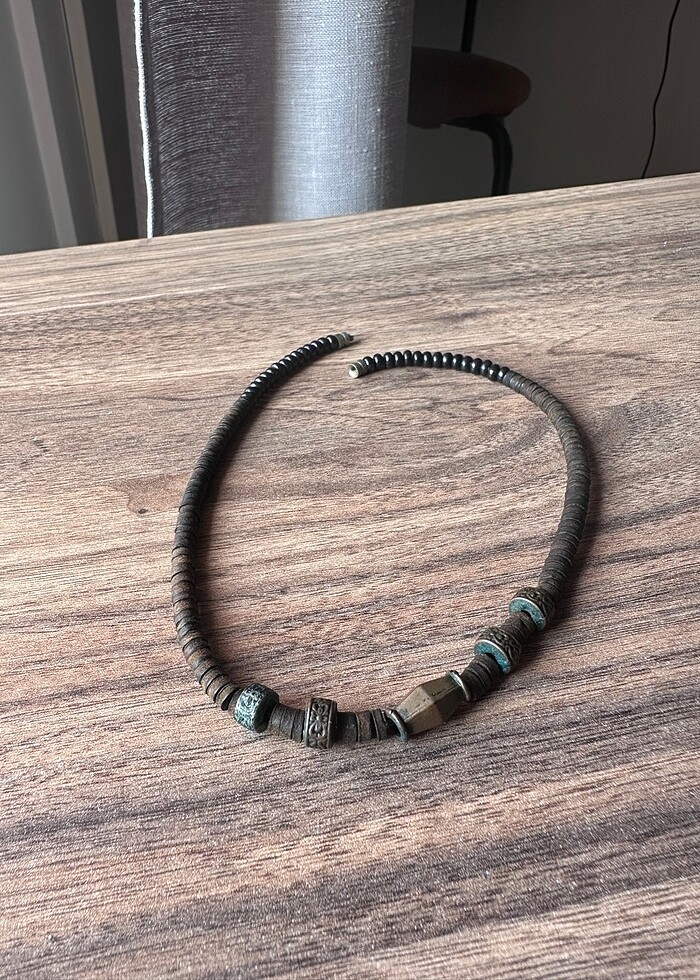 Otantik deri kolye - Görsel 2