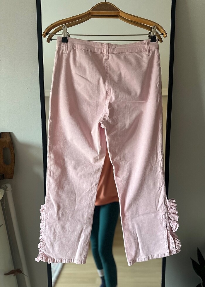 Zara toz pembe pantolon - Görsel 3