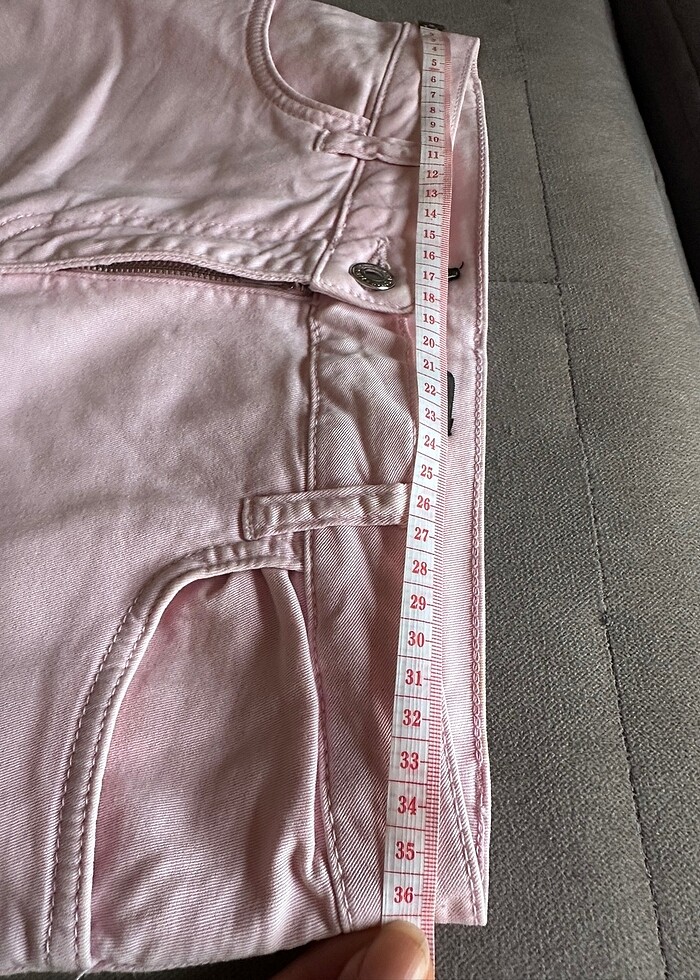Zara toz pembe pantolon - Görsel 5