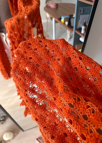 Dantelli Triko Kadın Şal - Görsel 3