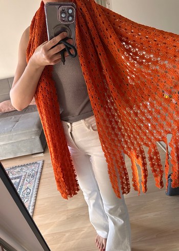 Dantelli Triko Kadın Şal - Görsel 2