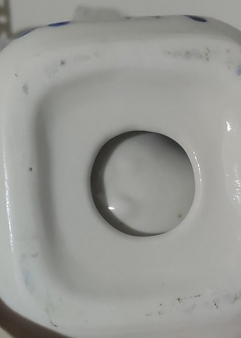 Beden mavi Renk Mavi Seramik Çift Figürlü Küllük Hollanda işi