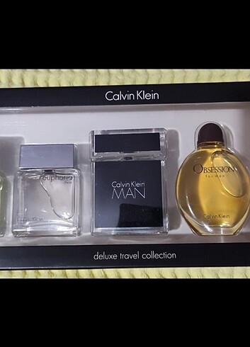 Calvin Klein erkek 5li seyahat seti kutusunda