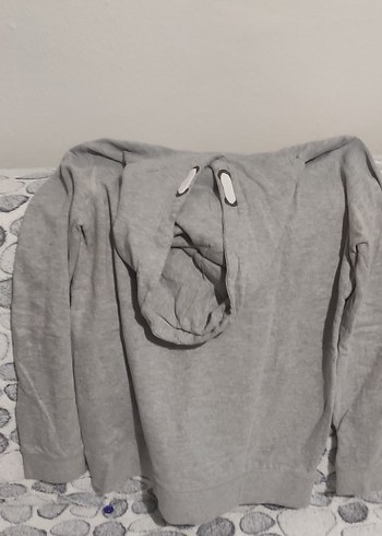 15-16 Yaş Beden Gri Erkek Baskılı Sweatshirt