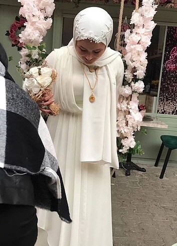 44 Beden Tessetür nikah elbisesi