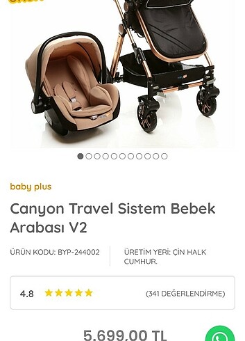 Baby plus Canyon travel sistem Bebek arabası 