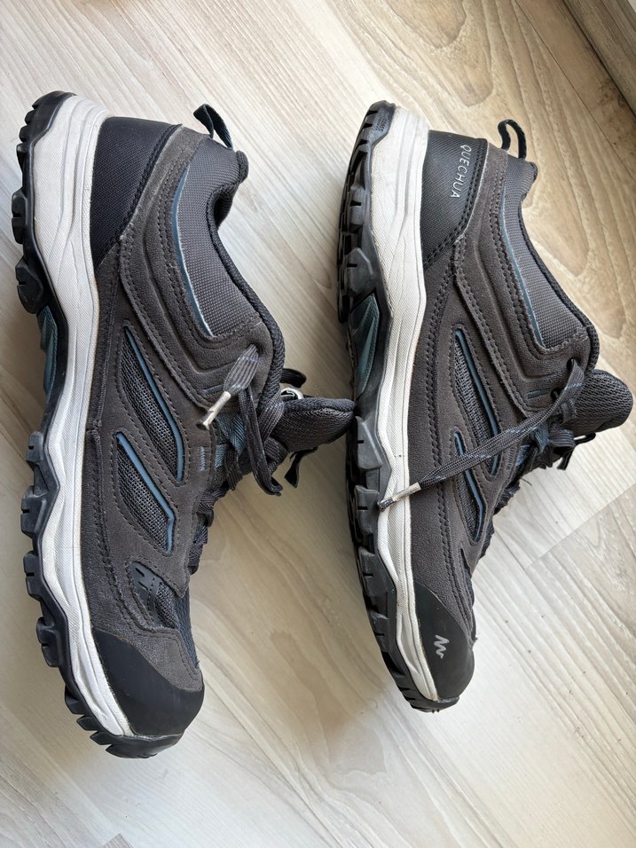 Decathlon Quechua Erkek Outdoor Ayakkabı - Gri - MH100 - Görsel 3