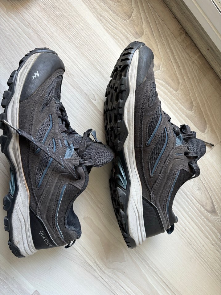 Decathlon Quechua Erkek Outdoor Ayakkabı - Gri - MH100 - Görsel 4