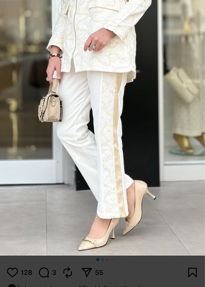 Ürün etiketli sıfır ikili pantolon takımı - Görsel 2