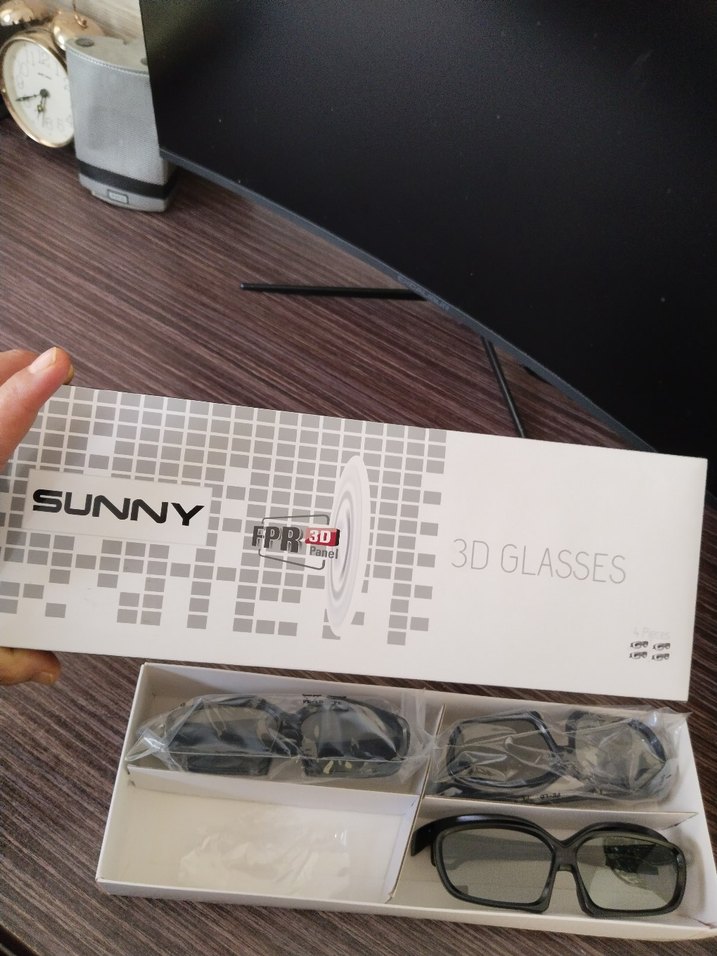 Parlak Gri  3D Gözlük - Görsel 3