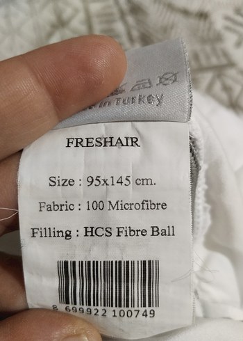 Beyaz Bebek Yorgani ve bebek minderi - Görsel 8