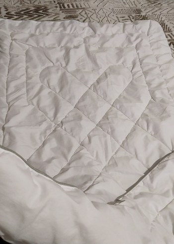 Beyaz Bebek Yorgani ve bebek minderi - Görsel 4