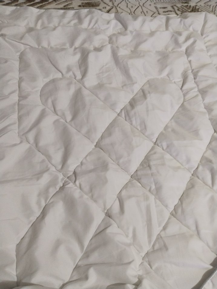 Beyaz Bebek Yorgani ve bebek minderi - Görsel 5