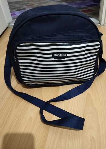 Mustela Lacivert Çizgili Bebek Çantası - Görsel 2