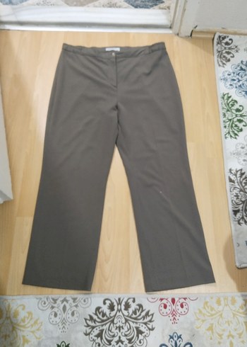 Gri Normal Boy Kadın Kumaş Pantolon - Görsel 2