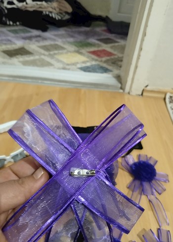 Çiçek Desenli Gotik Kız Aksesuarları - Görsel 3