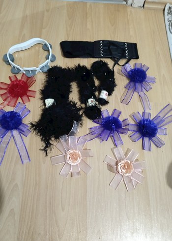 Çiçek Desenli Gotik Kız Aksesuarları - Görsel 2