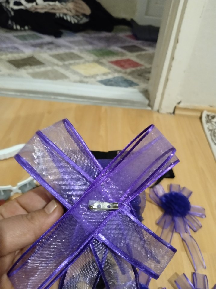 Çiçek Desenli Gotik Kız Aksesuarları - Görsel 3