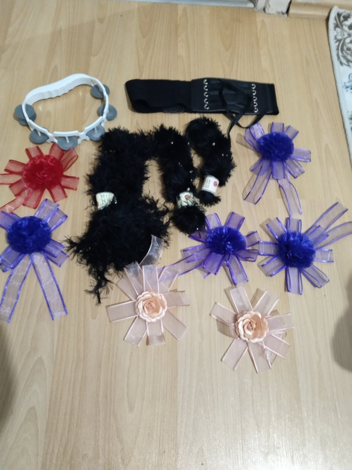 Çiçek Desenli Gotik Kız Aksesuarları - Görsel 2