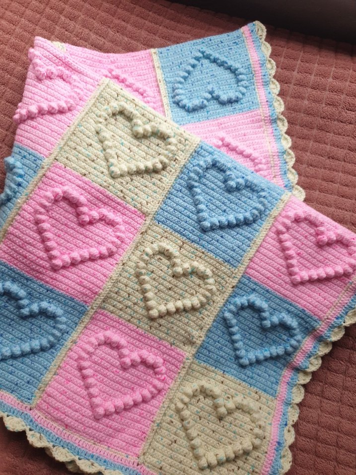 Renkli Örgü Bebek Battaniyesi - Görsel 4