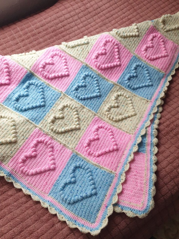 Renkli Örgü Bebek Battaniyesi - Görsel 2