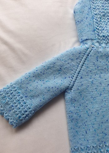 İçli dışlı hırka el örgüsü - Görsel 8