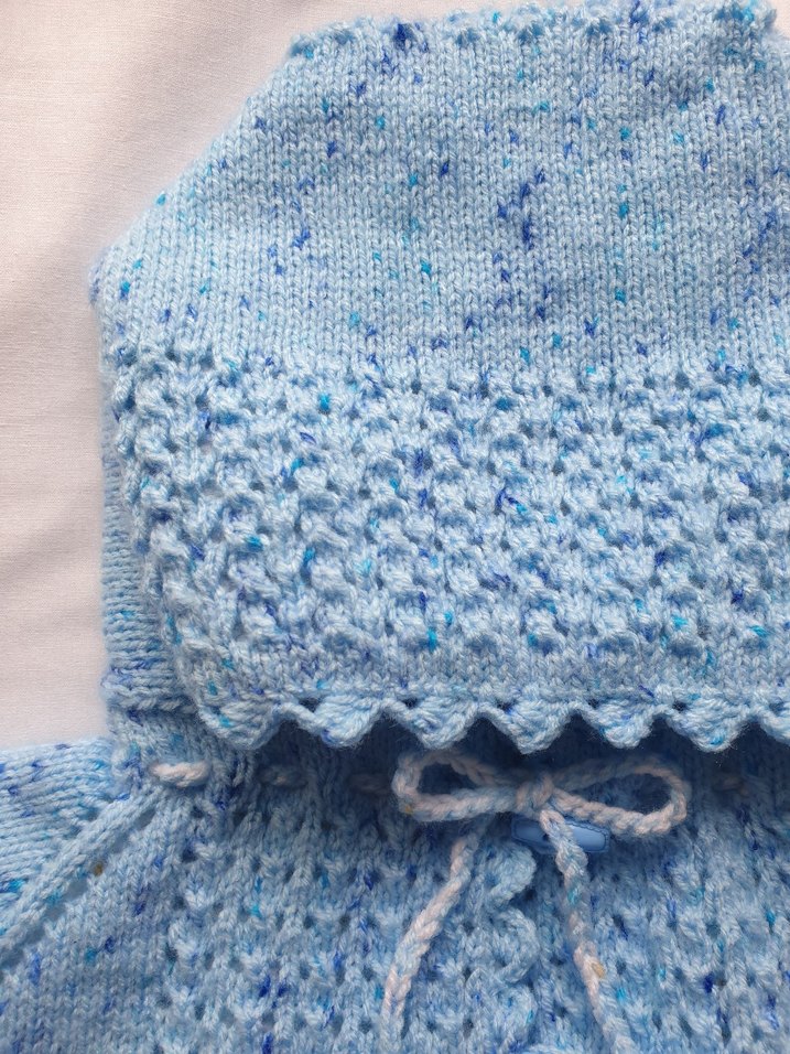 İçli dışlı hırka el örgüsü - Görsel 5