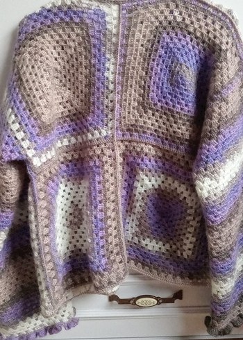 Simli ebruli angora ip hırka - Görsel 8