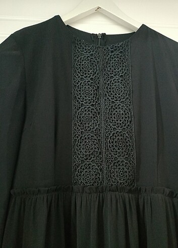 Siyah Şifon Elbise 