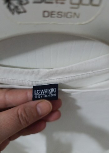 LC Waikiki Beyaz Çocuk Uzun Kollu tsört