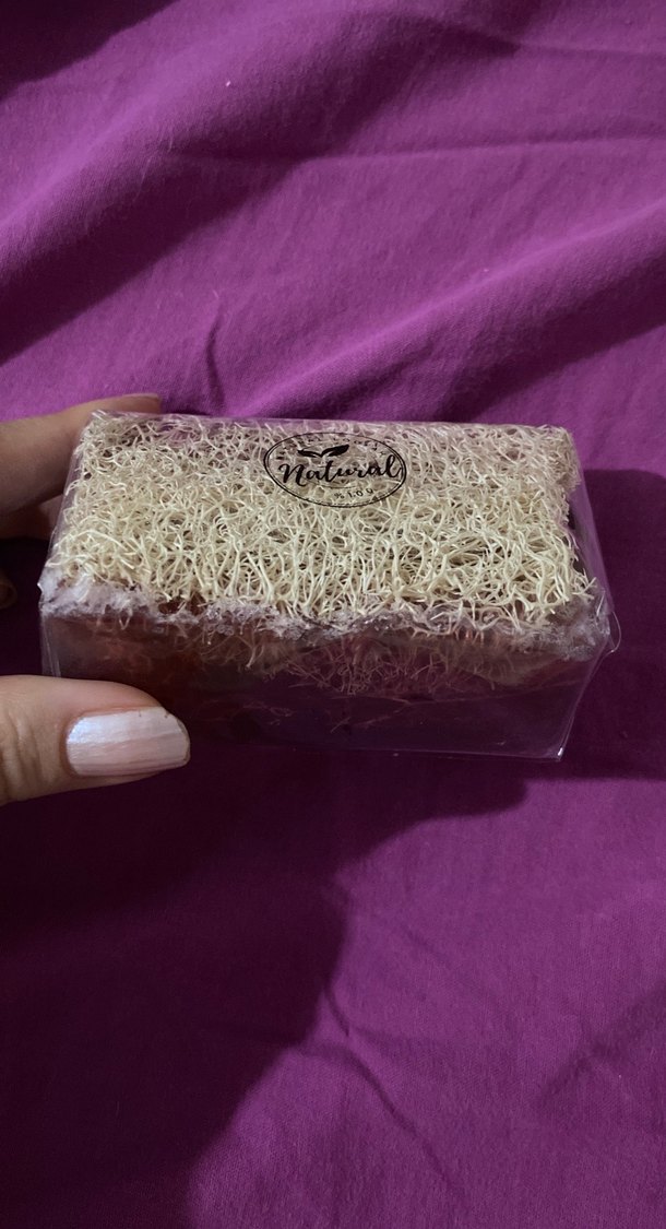 %100 Doğal Kabak Lifli Lavanta Sabunu - Görsel 2