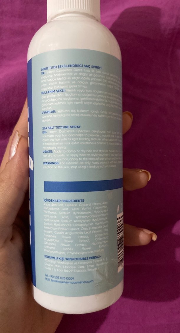 Enzym Deniz Tuzu Spreyi - Görsel 2
