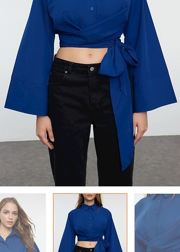 Düğmeli V Yakalı Beyaz Kadın Gömlek - Görsel 2