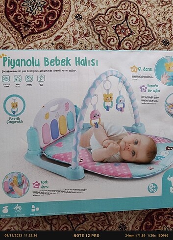 Bebek Oyun halısı 12 farklı müzik