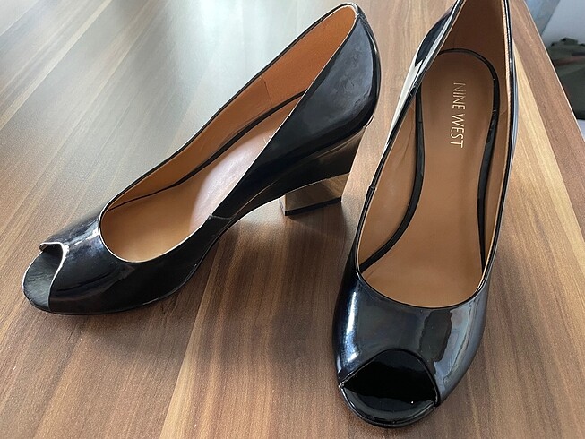 Nine West Topuklu rugan ayakkabı Nine West