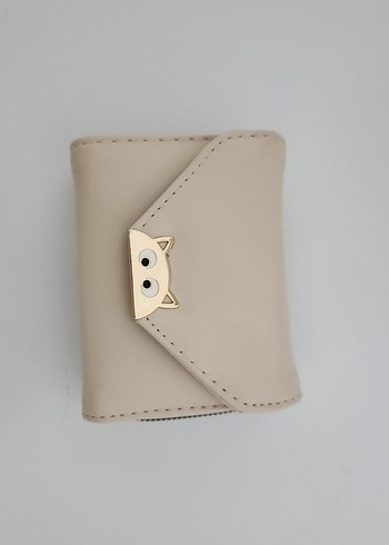 Bej Deri Kadın Cüzdanı - Minimalist Tasarım