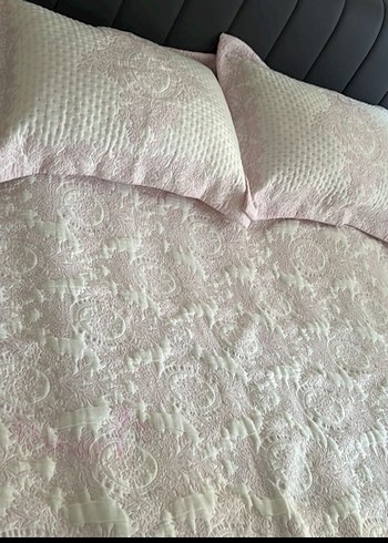  Beden English Home ,Nakışlı Pudra Pembe Yatak Örtüsü 2x230 metre