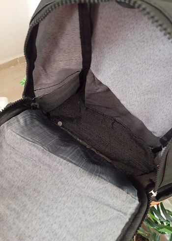 Siyah Kareli Kadın Sırt Çantası - Görsel 4