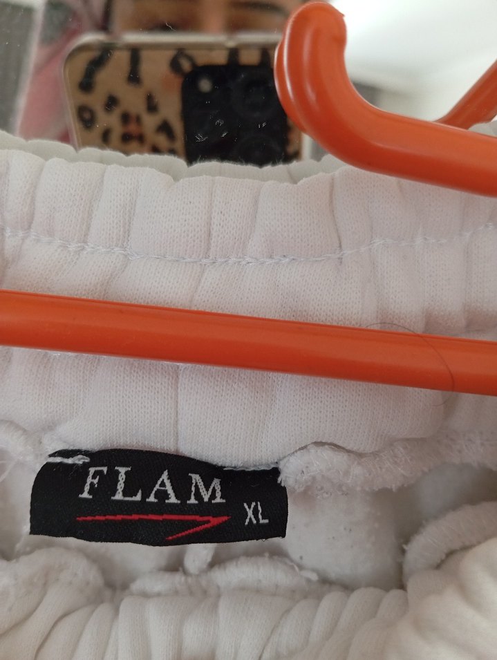 Beyaz Kadın Pamuklu Salaş Eşofman - Görsel 3