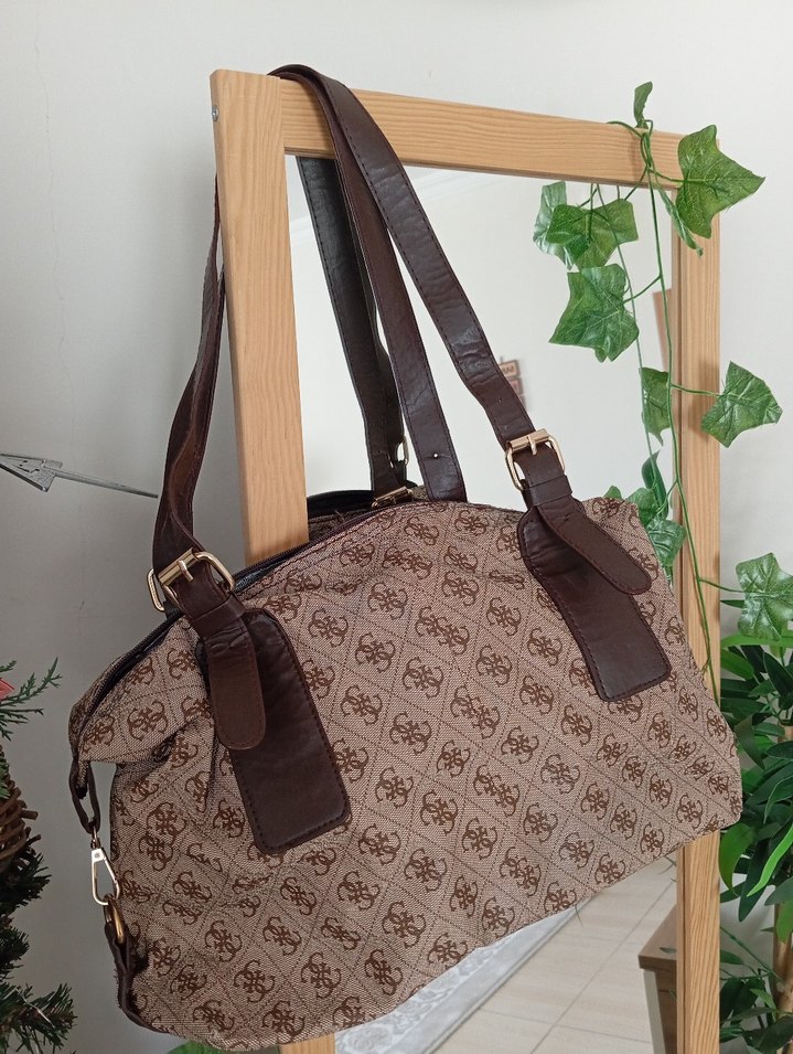 Bohem Şıklığında Kahverengi Süet Kadın Çanta - Görsel 3