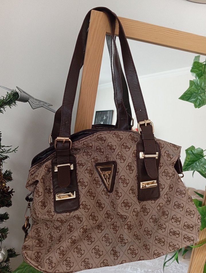 Bohem Şıklığında Kahverengi Süet Kadın Çanta - Görsel 2