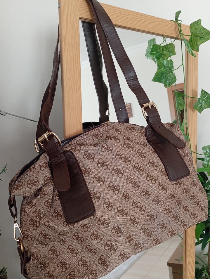 Bohem Şıklığında Kahverengi Süet Kadın Çanta - Görsel 4