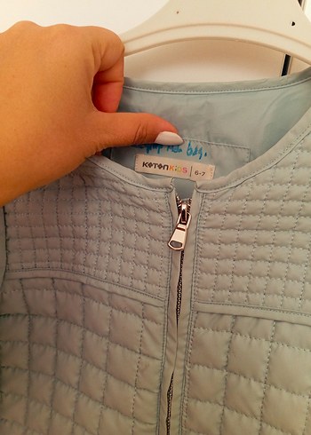 Gri Kısa Düğmeli unicex Ceket - Görsel 3