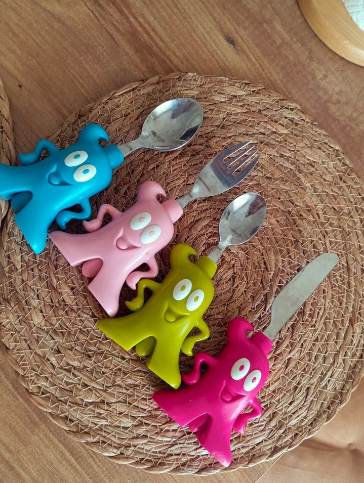 Renkli Çocuk Çatal Kaşık Seti - Görsel 2