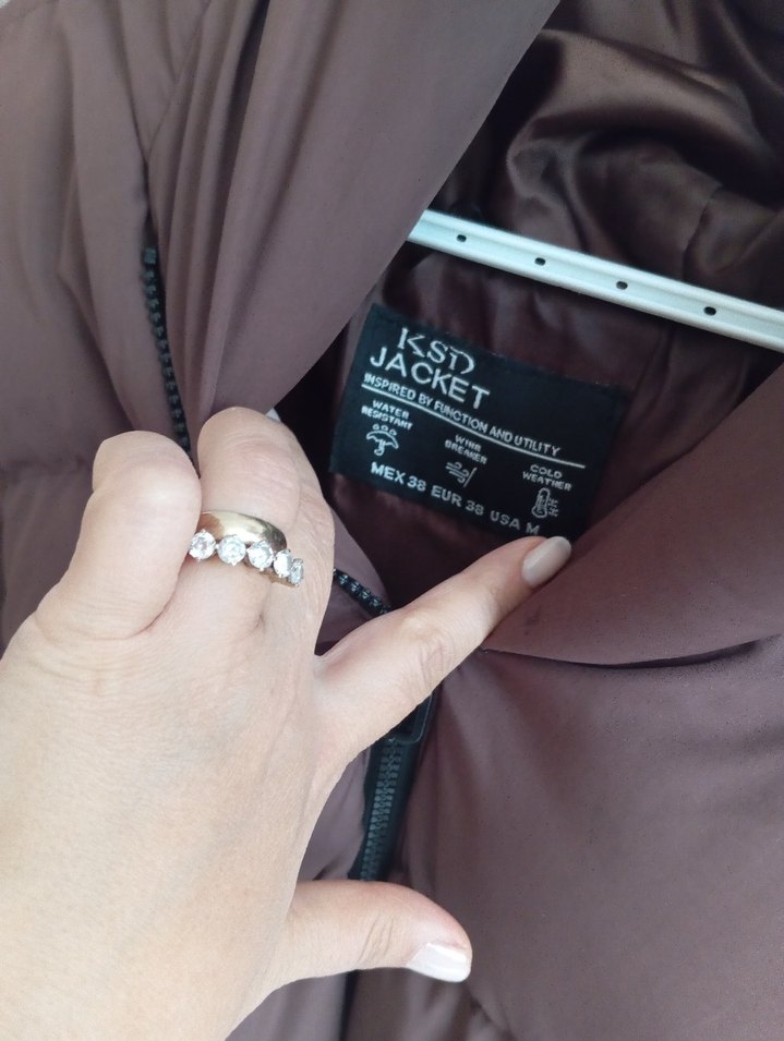 Kahverengi Kadın Kışlık Midi Mont - Görsel 3